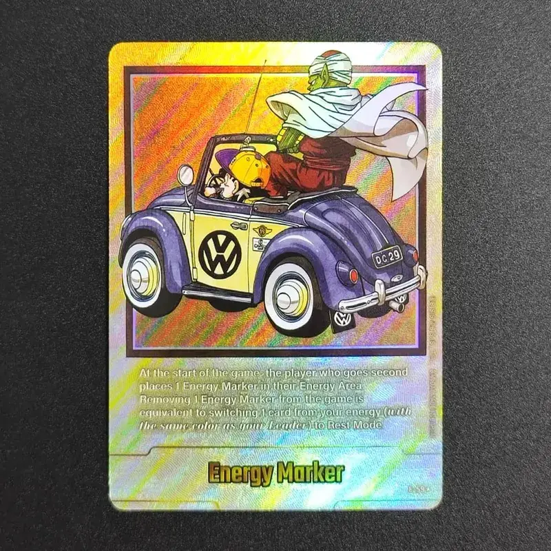 Self Made English Dragon Ball Super Fusion World Energy Markers Gold DBSFW_EM Son Goku Game Collection Flash Card Toy