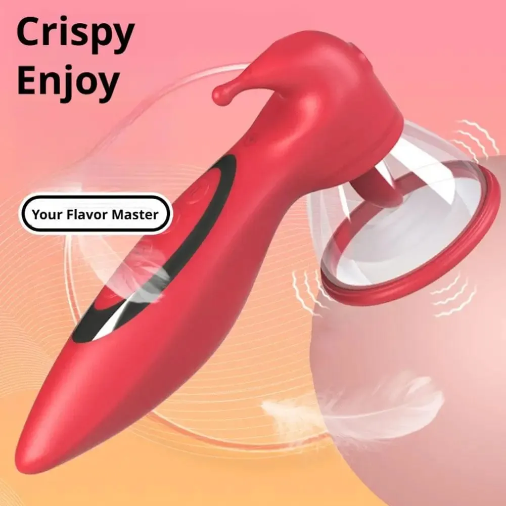 New Powerful Sucking Vibrator Female Tongue Licking Vibrating Clitoris Sucker Vibrator Nipple Stimulator Adults Sex Toy