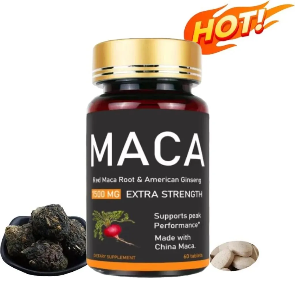 Original Ashwagandha Ginseng& Maca Tablets Male Supplement Immunity Capsules for Men