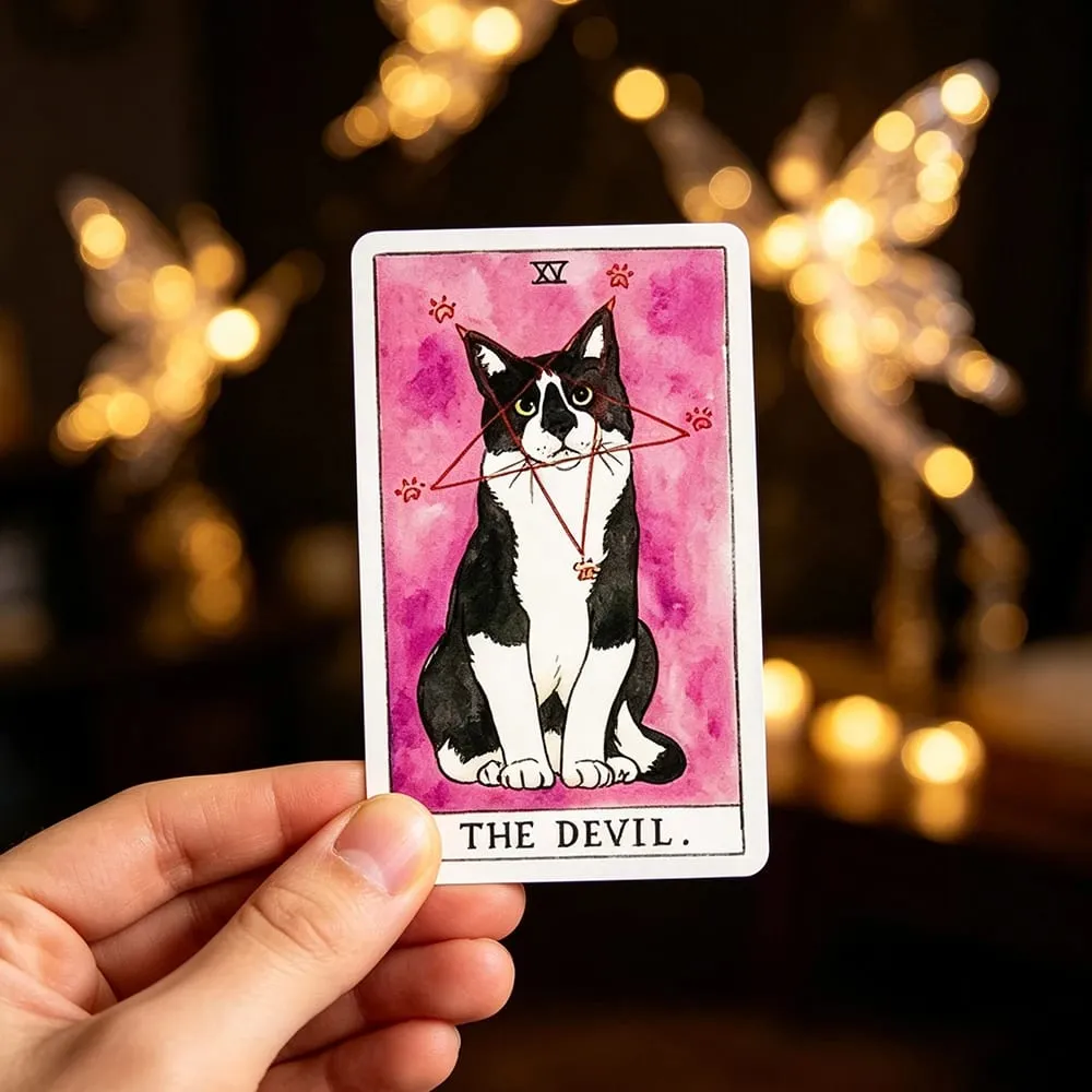 Dog Tarot Cards Cute Dog Theme Tarot Deck 78 Cards Divination Game Cards Game for Fate Prediction Family Party Leisure Game