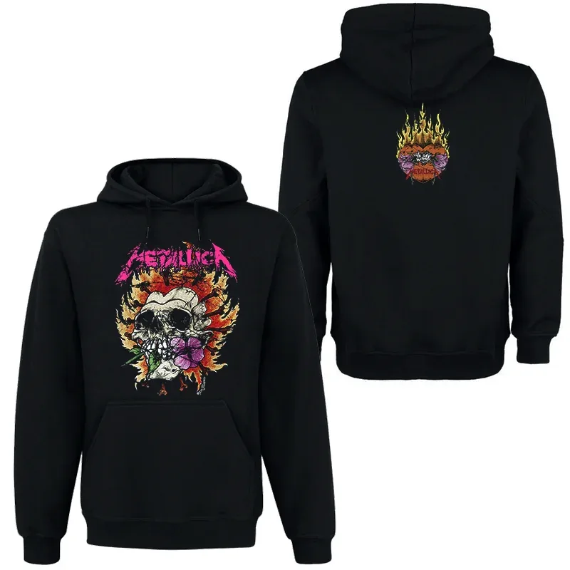 Band Rock Dark Wind Hoodie Men's Street Hip Hop Top Comfortable Hooded Sweater Fall_Winter Personality Men's Clothing