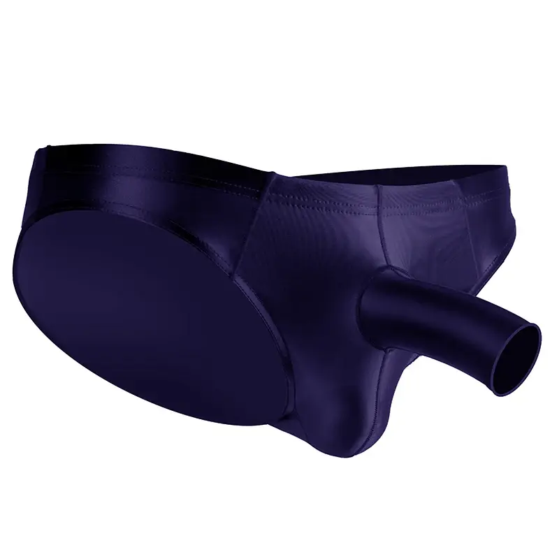 High Elastic Bikini Briefs gay Men's glossy underwear open Pouch Panties Men Smooth gay underwear