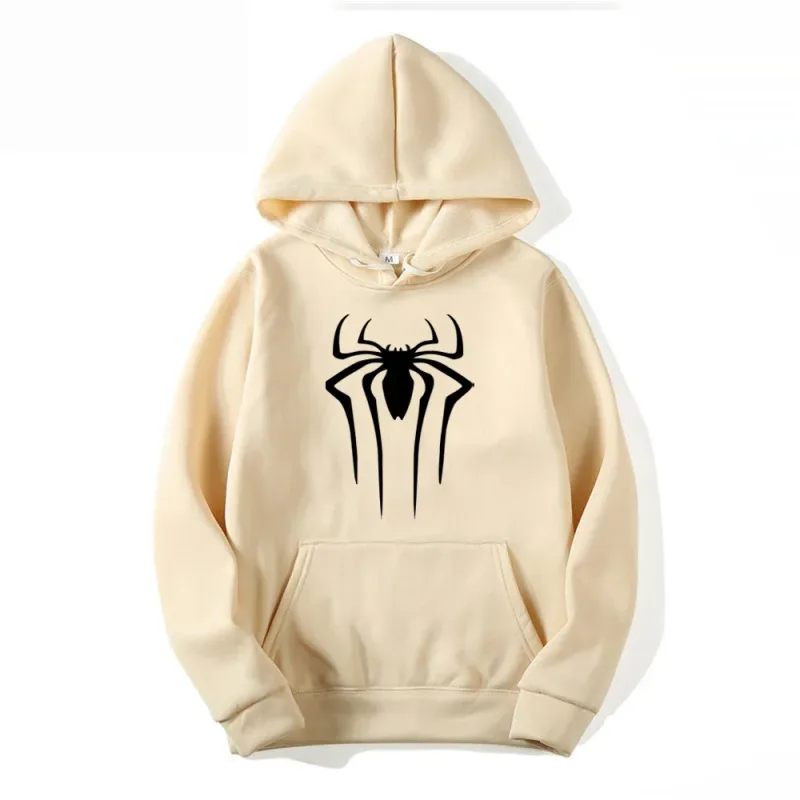 Latest Fashion Men's and Women's Hoodies Casual Hoodies Unisex Trendy Printed Spider Pattern Hoodies