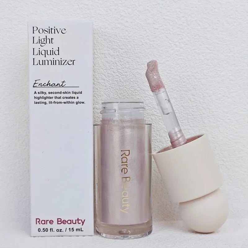 Rare Beauty Serene Gentle Mellow Solac Liquid Bronzer Shade Face Contour Smooth Highlight Mirror Lasting Natural Shadow Makeup