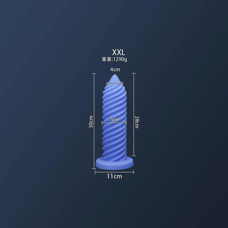 Thread Spiral Long Anal Plug Silicone Flexible Adult Sex Toys for Men Women Female Masturbation Toys Male Anal Masturbator