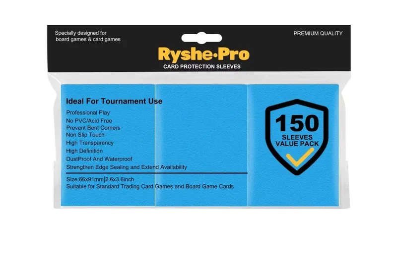 Ryshepro Premium Card Sleeves for MTG Card Game 150PCS Sleeves for TCG Yogioh Cards 66x91mm Card Protectors for Baseball Sports