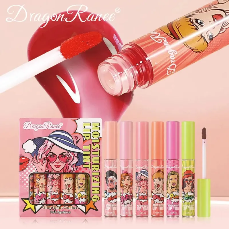 Το σετ Lip Gloss 6 συσκευασιών χρωματίζεται εύκολα και δεν ξεθωριάζει. Είναι απαραίτητο για αρχάριους με lip gloss και διακοπές