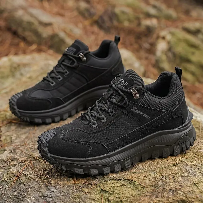 2026 New Men's Hiking Shoes Non-slip Wear-resistant Trekking Shoes Breathable Thick Sole Tactical Shoes Casual Sneakers for Men — image 4