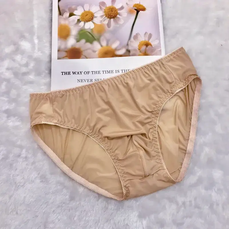 Sexy men's underpants for men's daily ultra-thin translucent concave convex style briefs Soft and breathable gay underwear