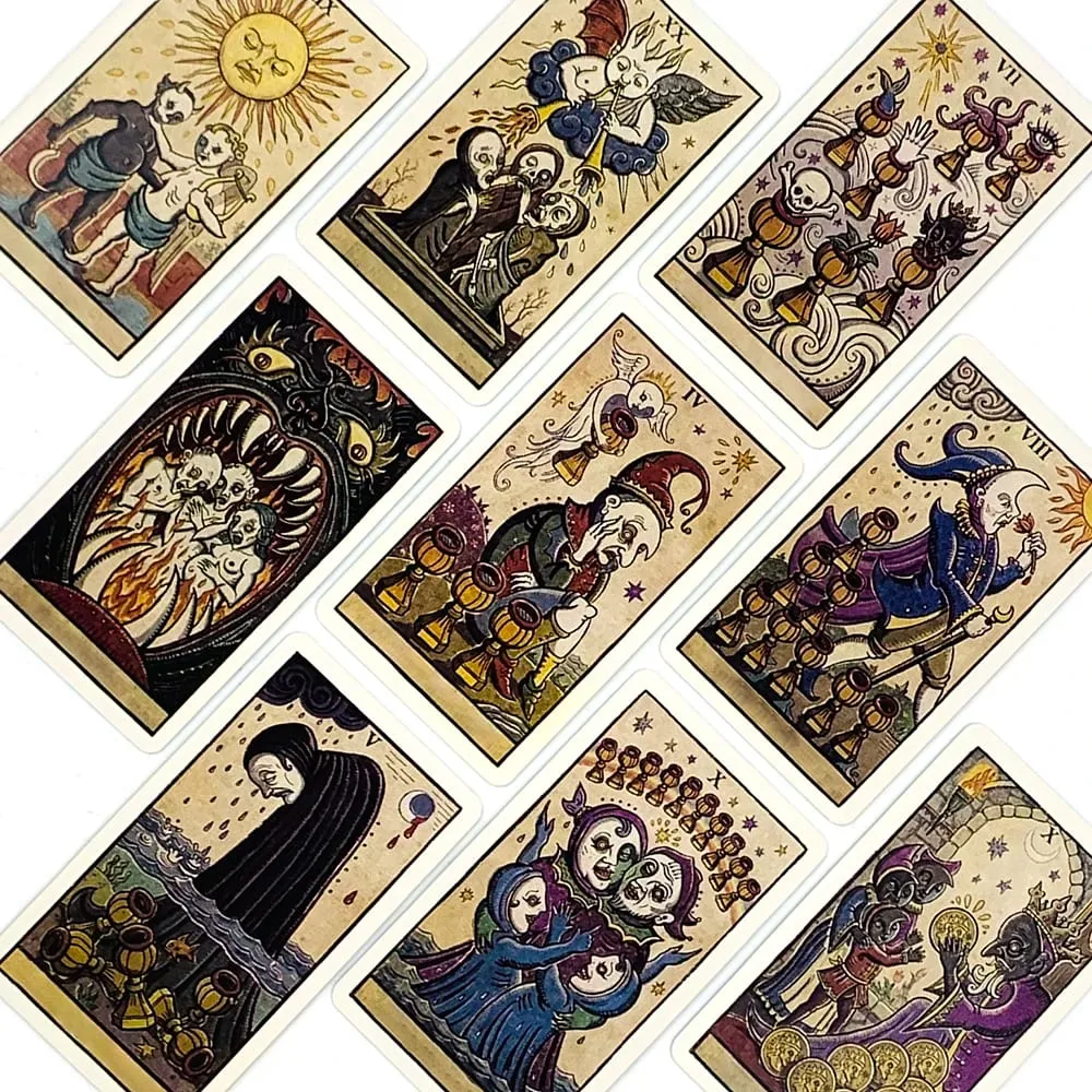Hot-selling Tarot Cards English Version Fate Divination Edition Cards Game Family Gathering Board Games Halloween Christmas Gift