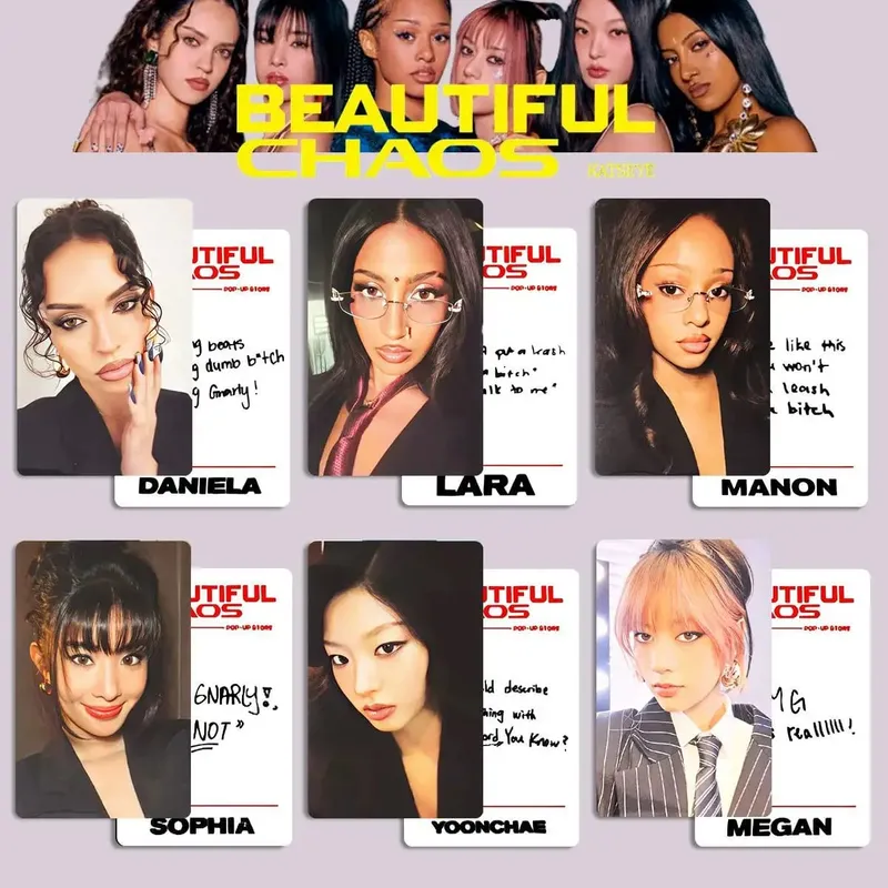 Album 6PCS LOMO Cards - MANON LARA SOPHIA Double-Sided Photo Fans Gift
