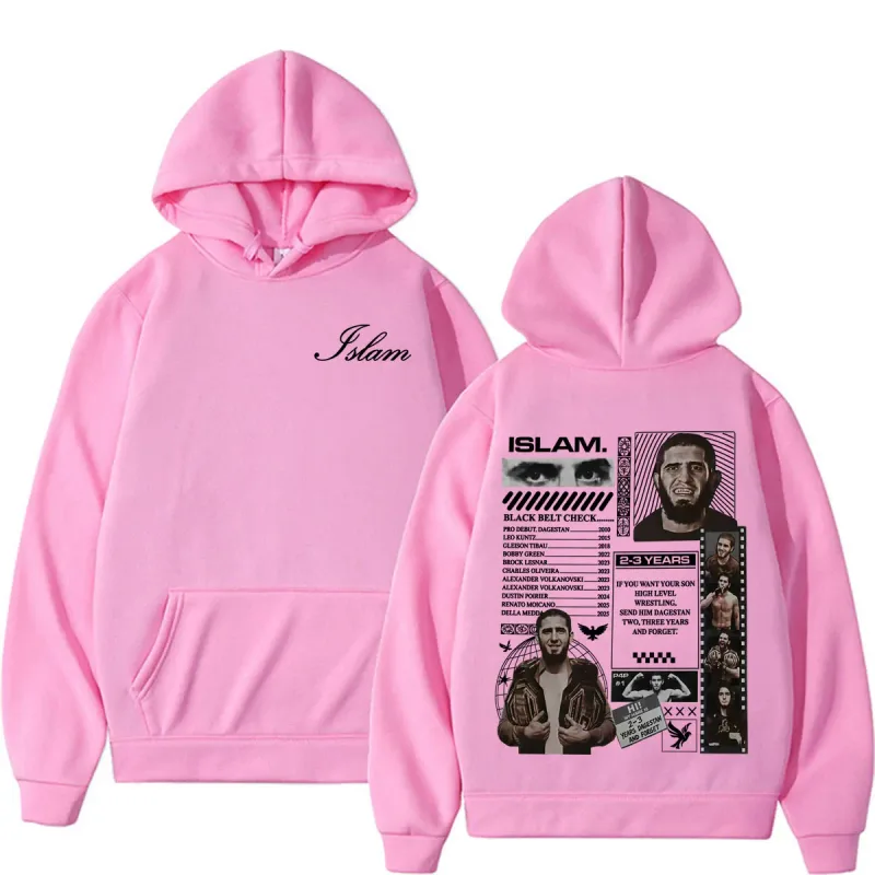 Islam Makhachev Send Him 2-3 Years Dagestan and Forget Merch Hoodies Men Women Gothic Vintage Long Sleeve Sweatshirts Streetwear
