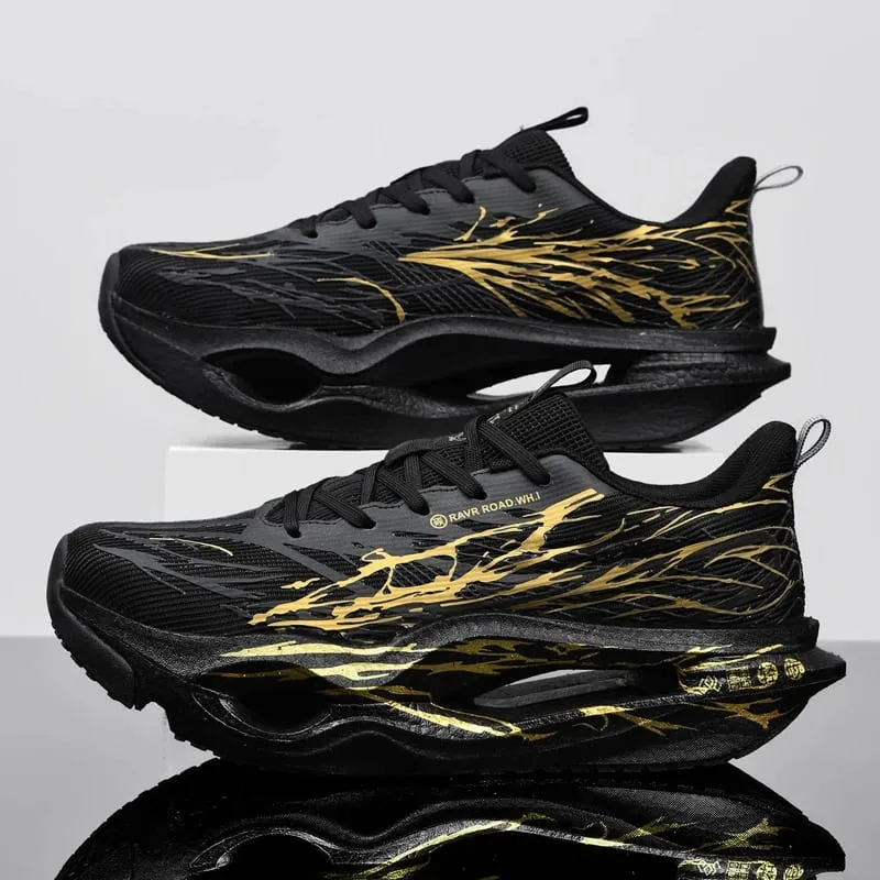 Men Women Ultra Light Carbon Plate Running Shoes Breathable Mesh Upper Soft Midsole Rubber Outsole for Running Training Sneakers