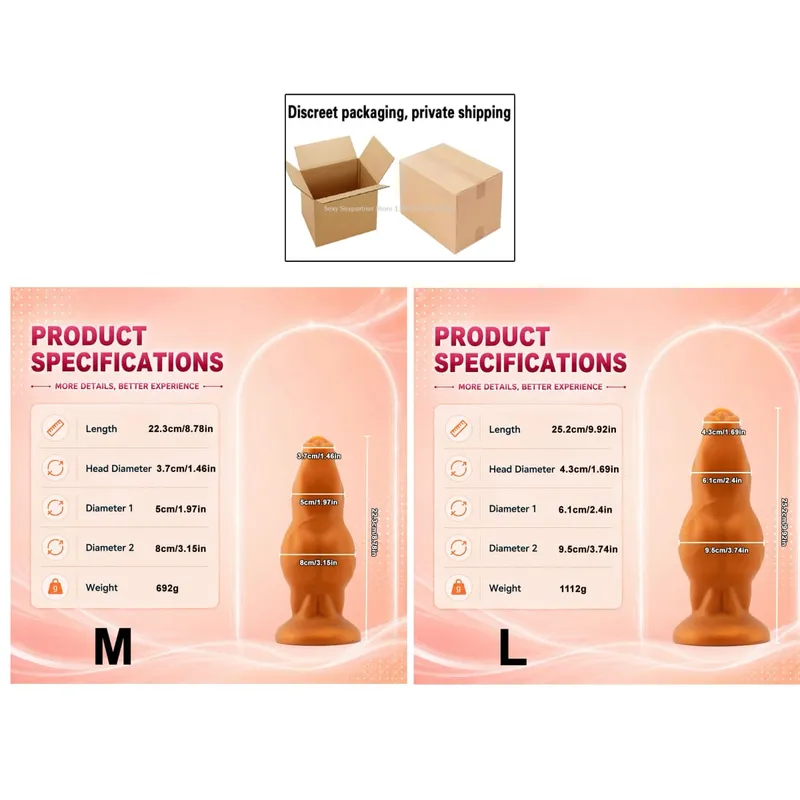 NEW Large Animal Penis Huge Dog Cock Dildo Suction Cup Masturbator Female Anal Butt Plug Big Anal Plug Adult Sex Toys Products