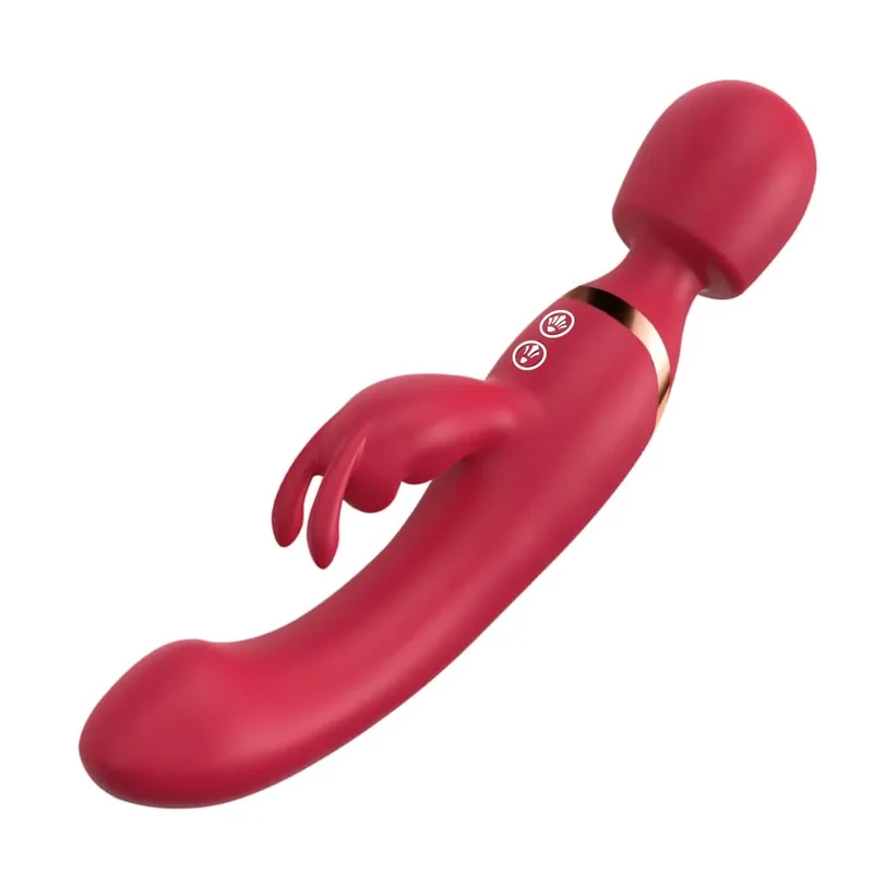 3 IN 1 Rabbit Vibrator AV Sex Machine 10 Vibrating Modes Magic Wand Clit Stimulator G Spot Vagina Massager Sex Toy For Couples