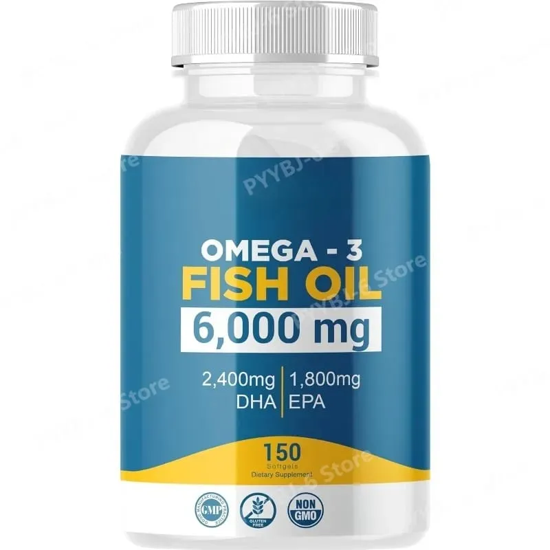 Omega 3 Fish Oil Softgels High Potency EPA DHA Daily Supplement for Adults Supports Joint Immune Health 150 Softgels Non GMO