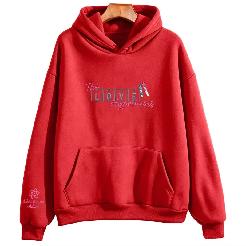 The Love Hypothesis Book Art Movie Graphic Print Hoodies Women Men Streetwear Hip Hop Long Sleeve Harajuku Oversized Sweatshirts