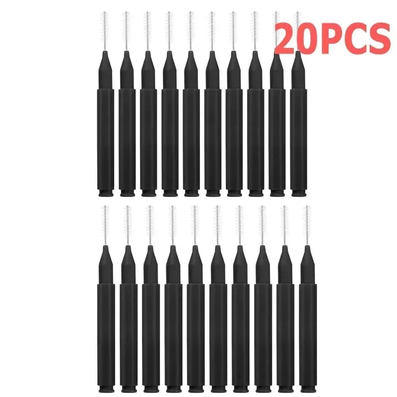 50PCS Mini Eyebrow Brush Portable Brow Perm Brushes Disposable Bendable Micro Eyelash Brow Lifting Brushes Applicators Tools