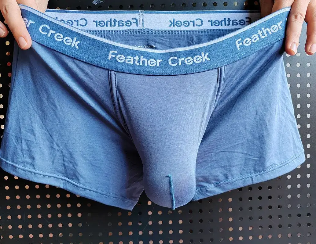 Man Bulge Pouch Underkläder Super Big U-Concex Boxers Elastiska Modal grenfickor Underkläder Underkläder med låg midja Förbättrande kalsonger