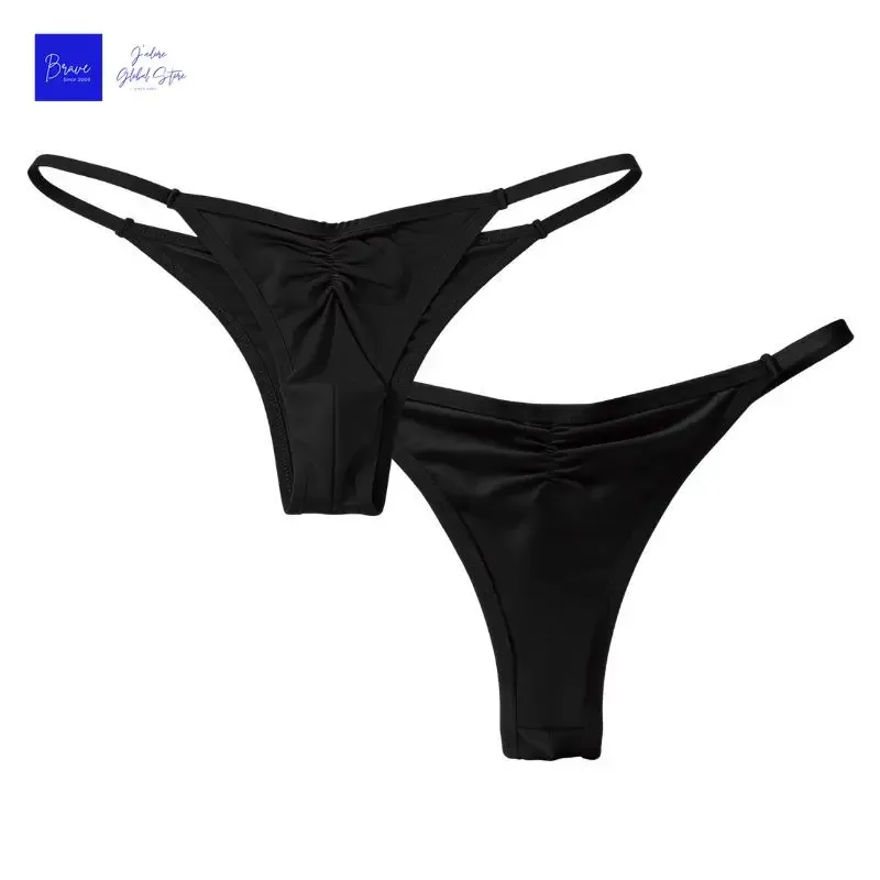 Pánská ledová hedvábná tanga kalhotky velikosti US Sexy G-String prodyšné bezešvé tričko se zády Sportovní fitness spodní prádlo Velké velikosti