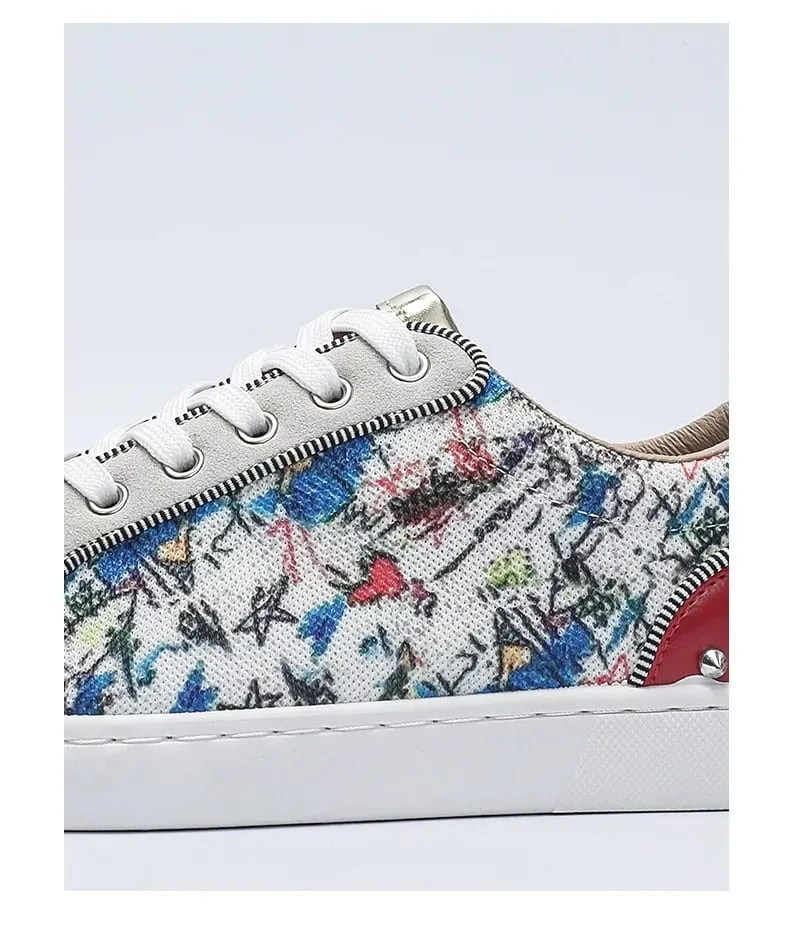 New Street Personality Skate Shoes Men Trend Sneakers Tapered Rivets Casual Studded Trainers Fashion Punk Hip Hop Shoes Man Boy