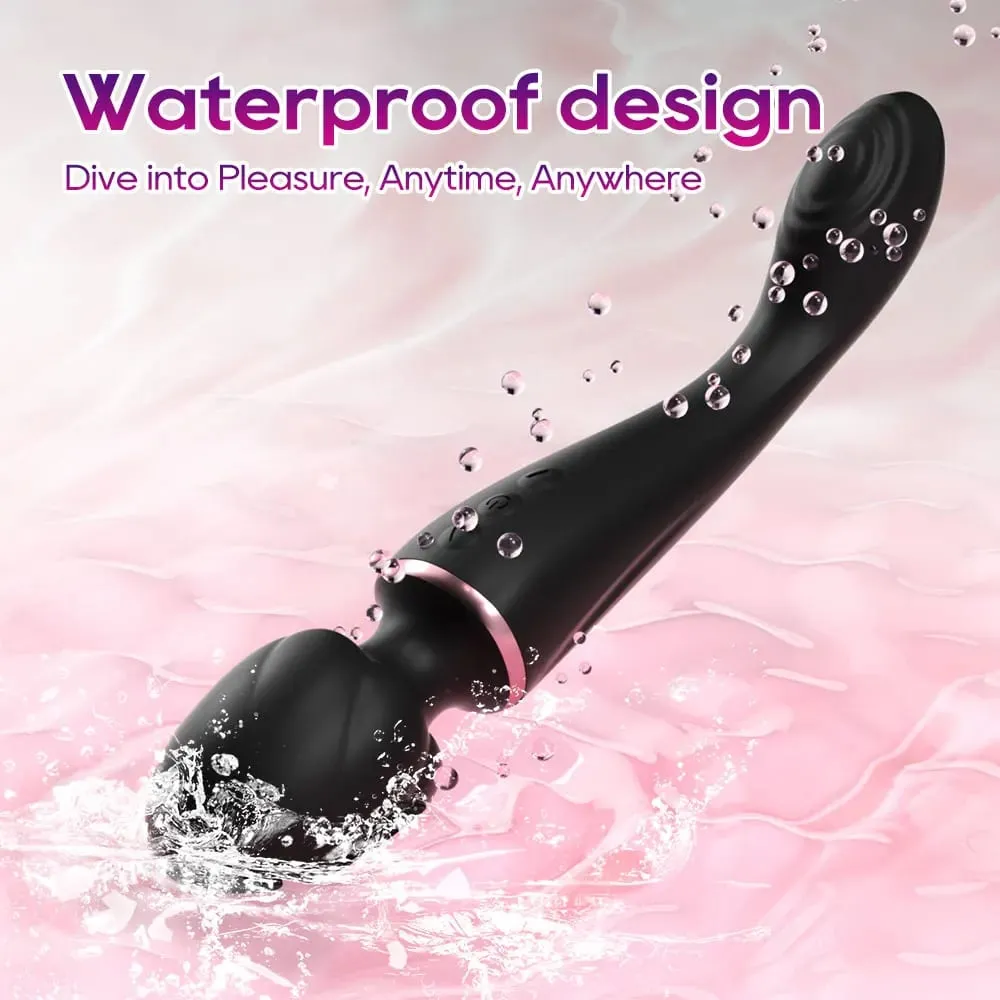 High Dildo Vibrator Power AV Magic Wand Massager Anal G Spot Clitoral Stimulation Waterproof Adult Sex Toys for Women & Couples