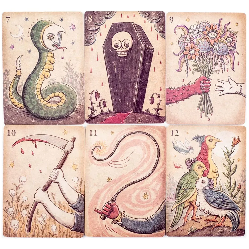 Lenormand Della Luna Tarot Deck 36Pcs Divination Fate Tarot Oracle Cards Party Entertainment Board Game Cards 7.3*10.2cm
