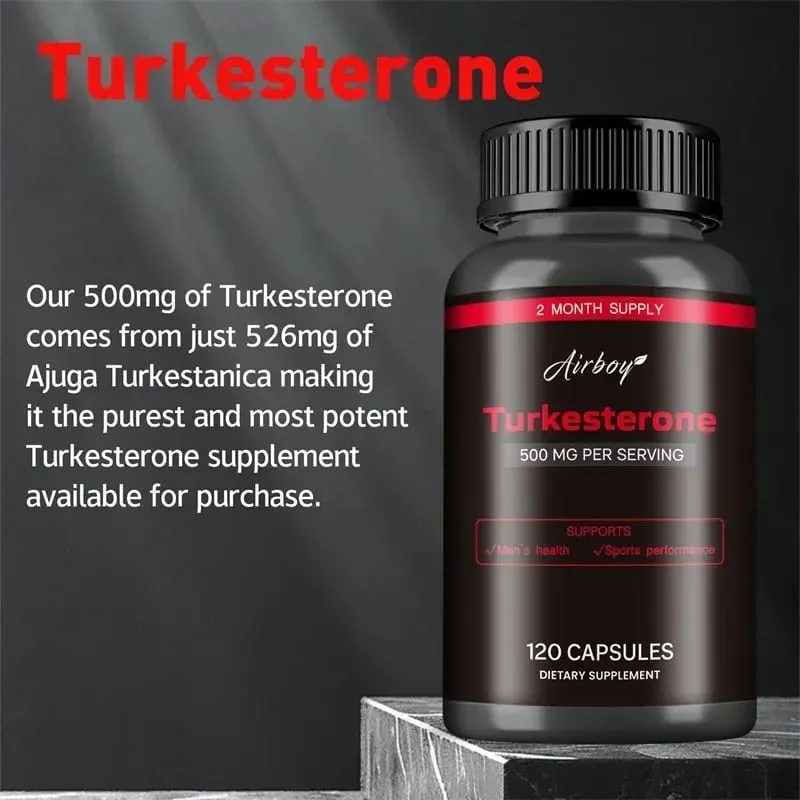 Turkesterone Supplement - Supports Muscle Mass Bone Health & Post-Workout Recovery Maintains Muscle Health