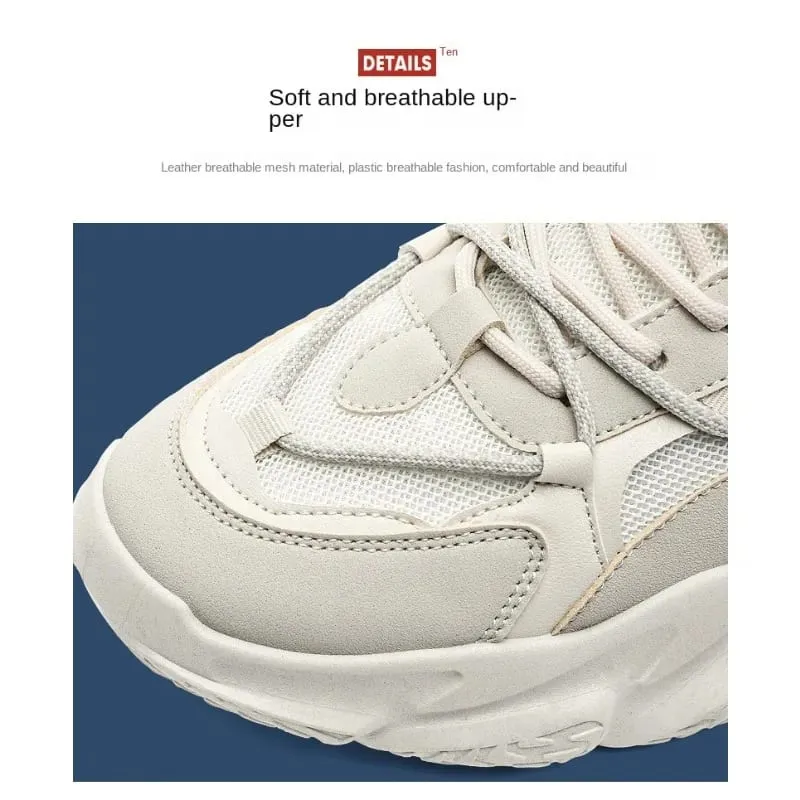 2026 Winter New Men's Shoes Trendy Sport Running Casual Versatile Breathable Height-increasing Dad INS Trendy Sneakers