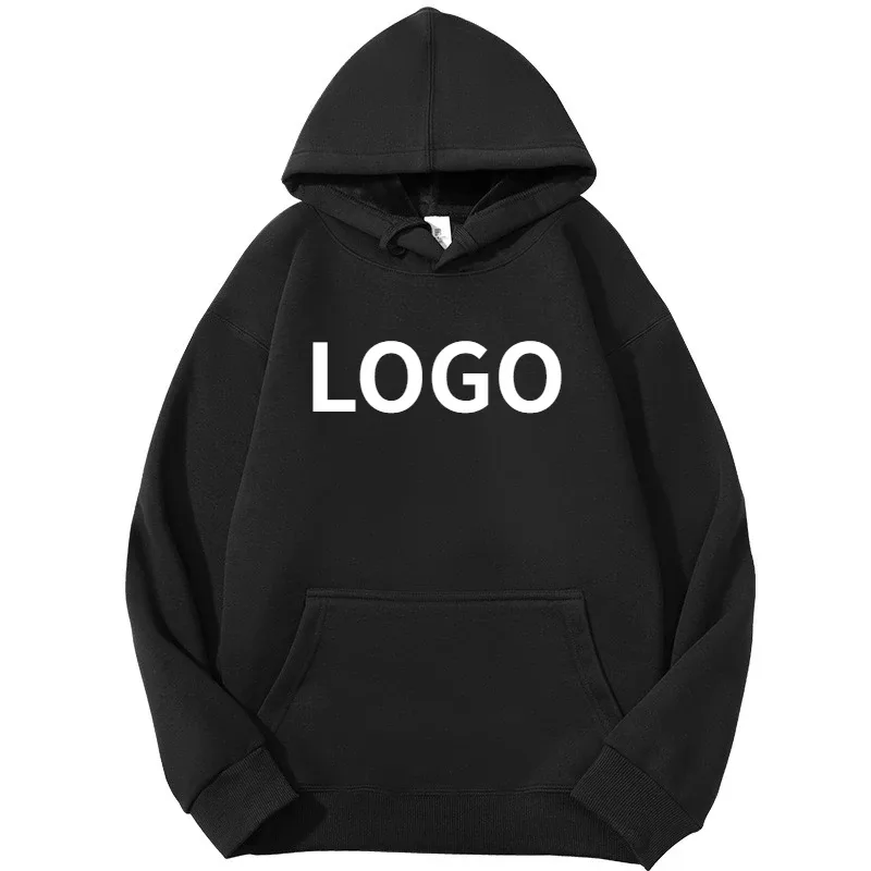 Customize Your Brand Logo Autumn Winter Mens Hoodies High-quality Heavy Weight Cotton Sweatshirt DIY Team Clothing Customization