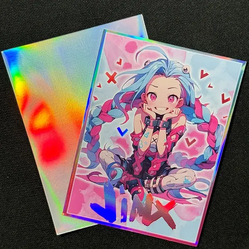 Anime Card Sleeves Ari Jnx LUXX Relia Fioora Emperor Sands Card Protectors Shield Outer Cover DTCG/OPCG/PTCG 66x92mm