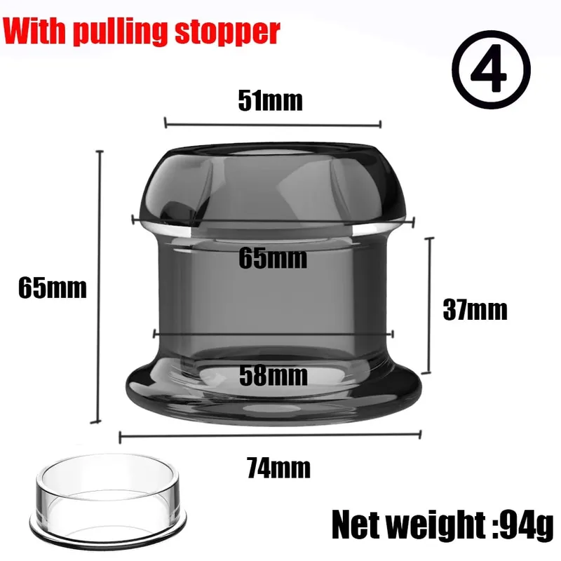 Anus Dilation Expander Prostate Massage Hollow Speculum Peeking Butt Plug Anal Beads with Stopper Adult Sex Toy for Women Men
