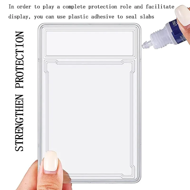 35/55/75/100PT Trading Cards Slab Label Grade Baseball Star Card Sleeves Protector Acrylic Hard Plastic Game Grade PTCG Gift Toy