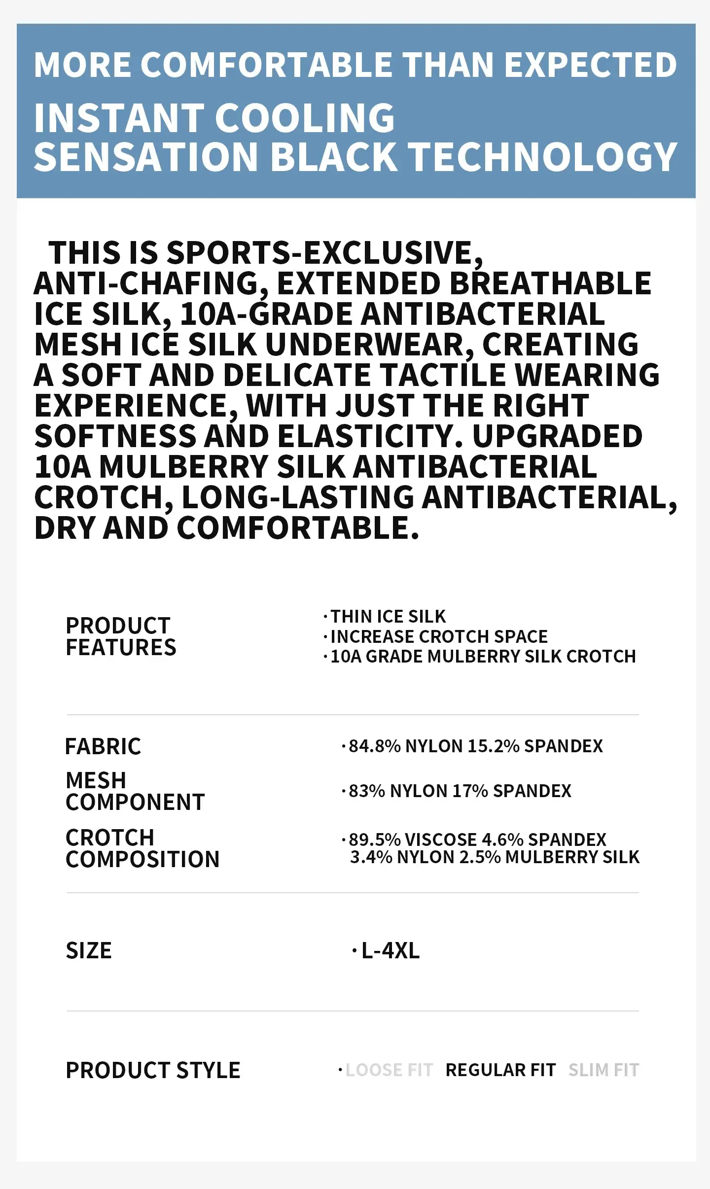 MiiOW 3Pcs Ice Silk Men's Underwear Boxershorts 10A Antibacterial Men Panties Breathable Mesh Man Summer Sports Underpants Boxer