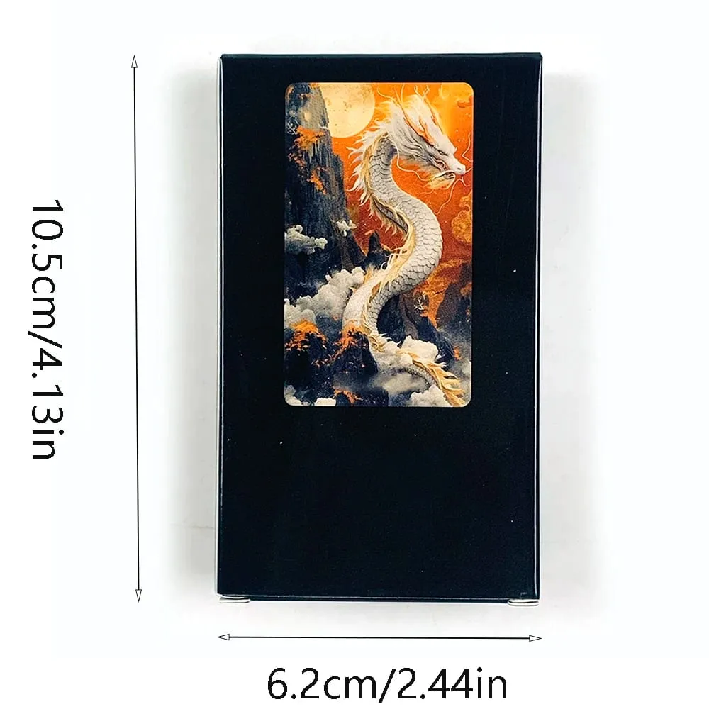 New Oracle Dragon Deck A 64 Divination Cards With Traditional Hexagrams & Mystical Animal Art Spiritual Guidance & Collectors