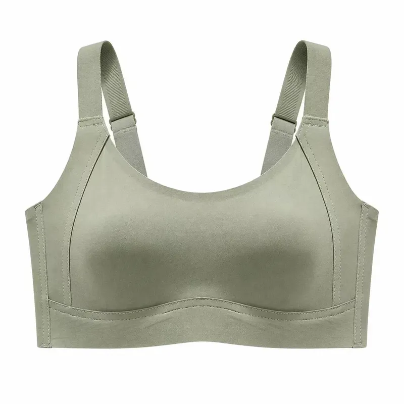 Seamless Wireless Minimizer Bra Soft Support Full Cup Thin Brassiere Comfortable Underwear for Large Bust Women Side Breast Coll