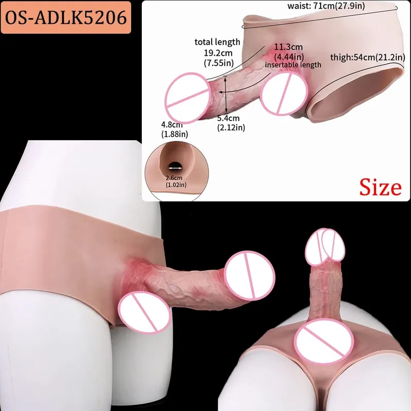 Flexible Skin-Like Huge Hollow Dildo Male Strap-On Lifelike Penis Extend Sleeve насадка на член Couples Sex Pleasure Toys