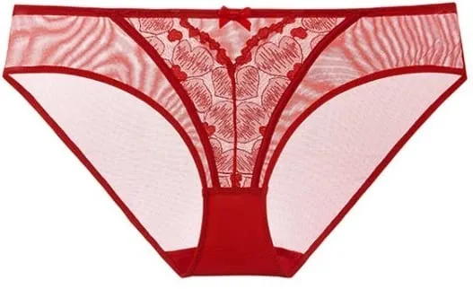 Red Party Lingerie Set for Women Ultra-Thin Minimizer Bra Large Bust D-Cup Look Smaller Plus Size Curvy Sexy Lace Underwear XXXL