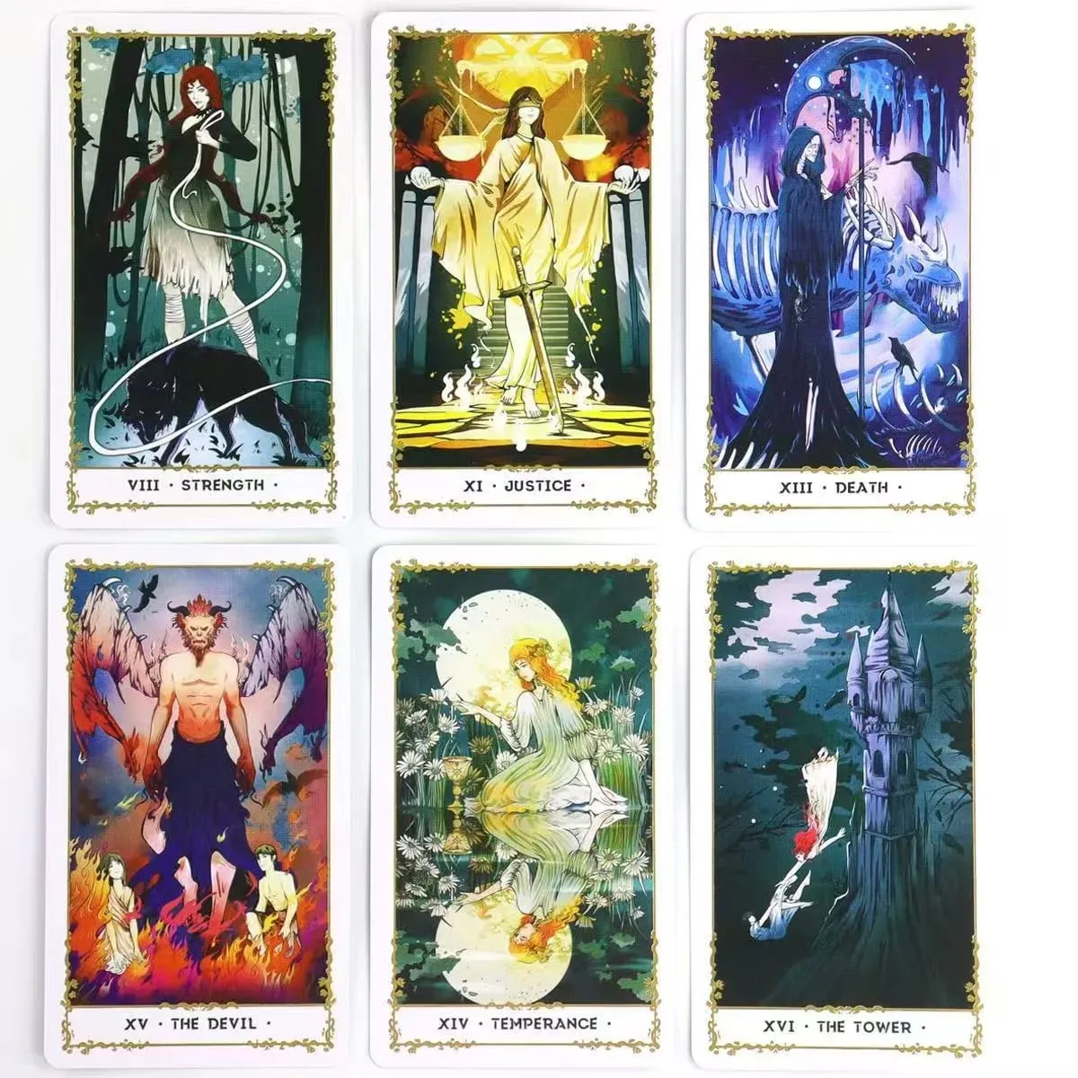 West Silent Tower 78-Card Tarot Deck for Beginners And Advanced Learners Classic Original Study Tarot Cards