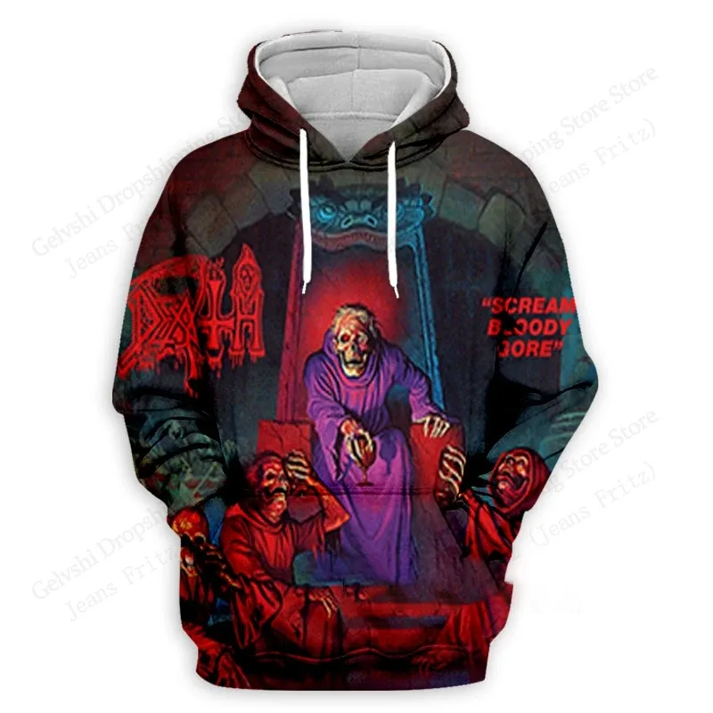 Death Band Album 2027 3d Print Hoodie Men Women Fashion Rock Hoodie Sweatshirt Outwear Coat Men Hoodie Winter Clothes Sportwear
