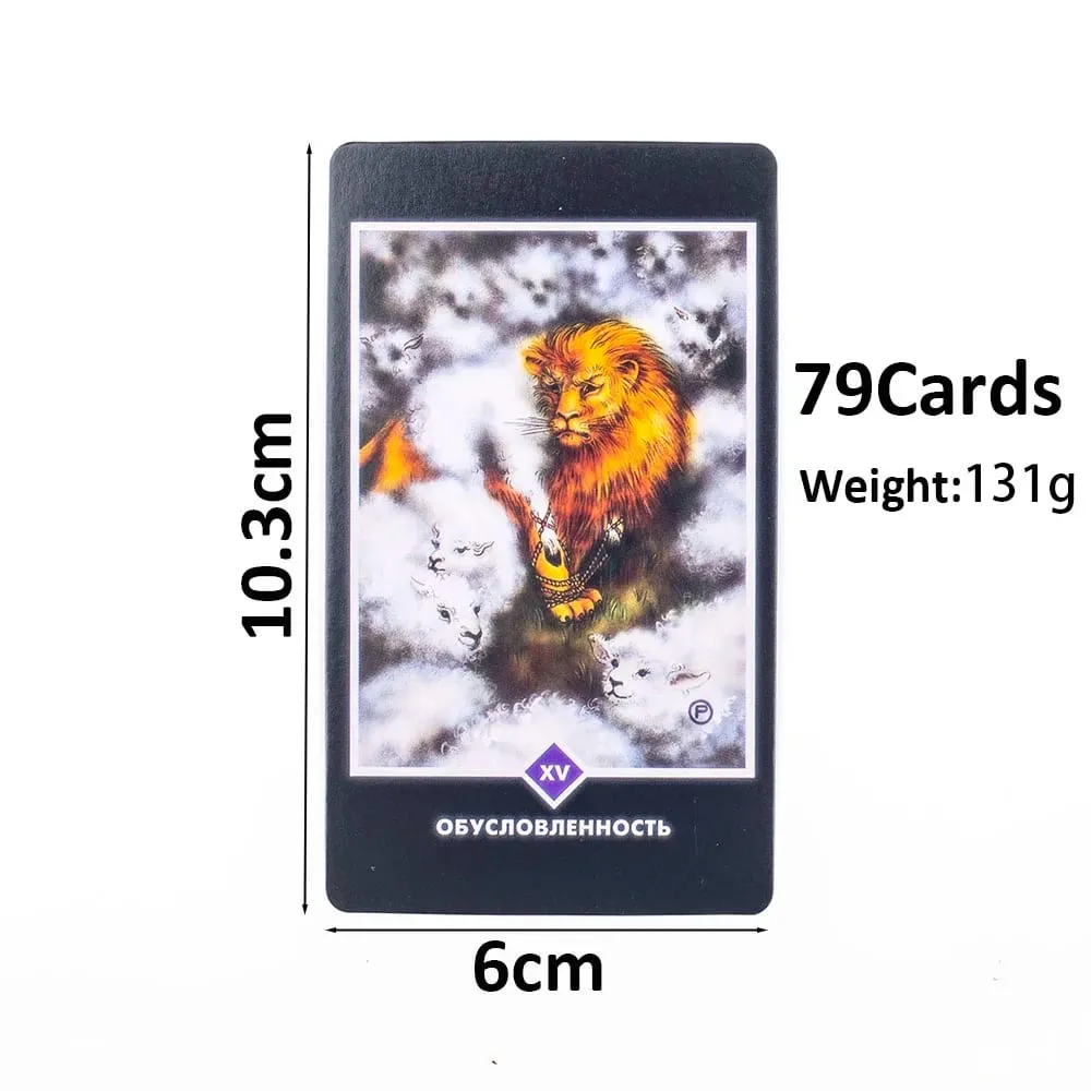 ОШО ДЗЕН ТАРО OSHO ZEN TARO 79st Ryska visioner Ödespådom Tarotkort FortuneTelling Kortspel Festbrädspel 10,3x6CM