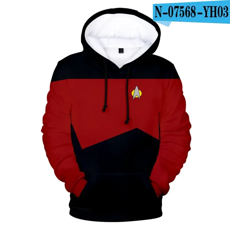 Hot Movie Star Trek 3D Print Sport Hoodies Sweatshirt Fashion Long Sleeve Clothes Cosplay Men/Women Streetoutdoor Clothing Top