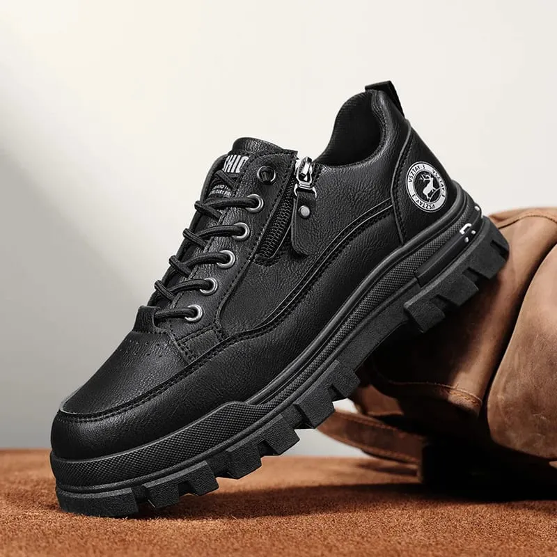 Men's Casual Sports Outdoor Hiking Trendy Fashion Street Comfortable Men's Thick Soled Board Shoes