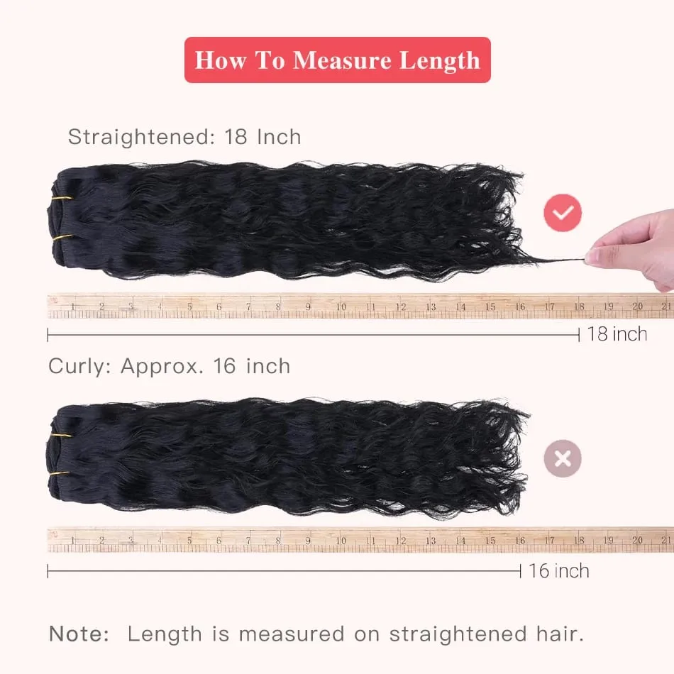 12A Curly Clip in Hair Extensions Brown Water Wave Real Remy Human Hair Clip in Extensions for Women Curly Clip Ins 7pcs 120g