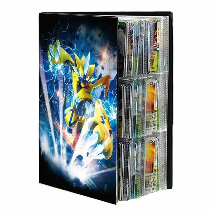 9 Pocket Anime Cover Cards Album Collection Holder Binder Folder Fit For Pokmon YuGiOh TCG Game Sports Football 540 Card Storage
