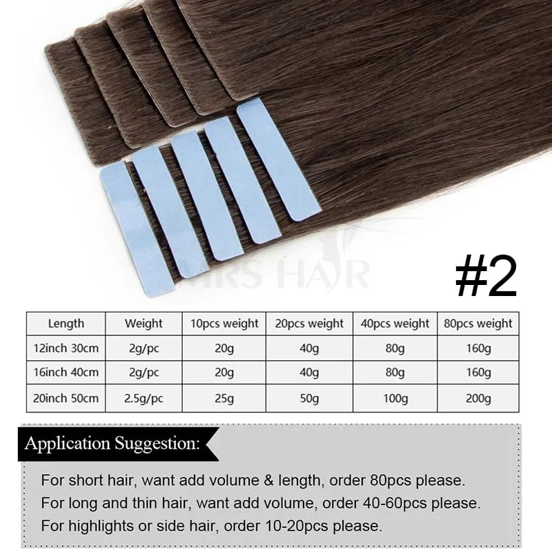 Pita Halimunan dalam Pita Suntikan Rambut dalam Sambungan Rambut Manusia #60 Pita Pakan PU Pada 10pcs/pek Hanya Tambah Kelantangan Untuk Rambut Sisi