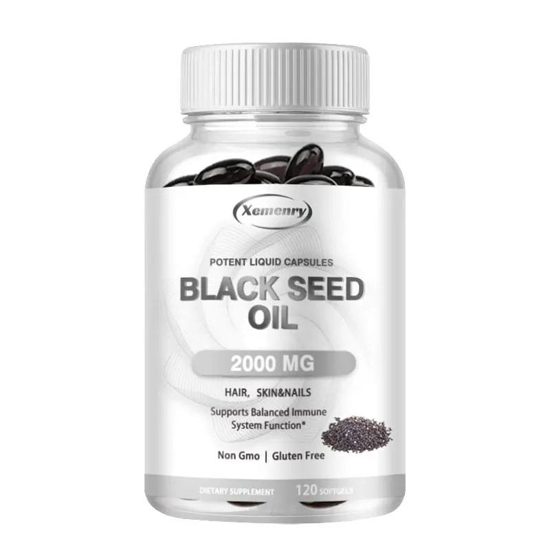 Vegan Black Seed Oil Capsules - Pure Cold Pressed - Black Cumin Seed Oil Capsules Non-GMO Vegan Black Seed Oil Supplement
