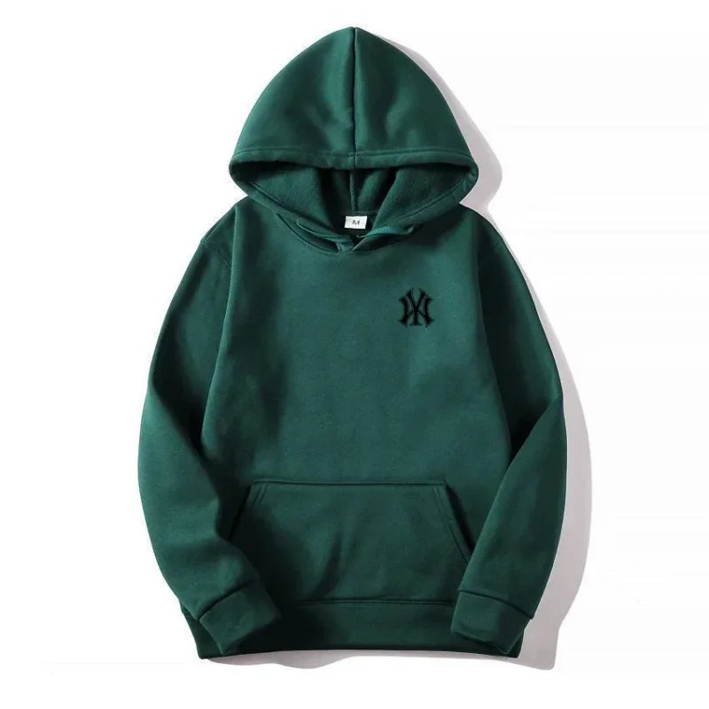 Men's and Women's Casual Fashion Trend Fleece Hooded Hoodies Spring Fall Outdoor Sweatshirt Popular Font Print Pullovers Coat