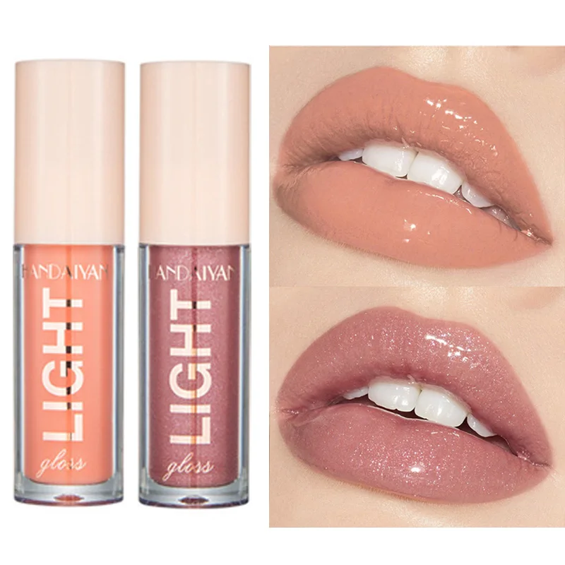 12 barev Mirror Pearl Lesk na rty Dlouhotrvající hydratační lesk Glitter Lip Glaze Vodotěsné sklo Tekutá rtěnka Dámský make-up
