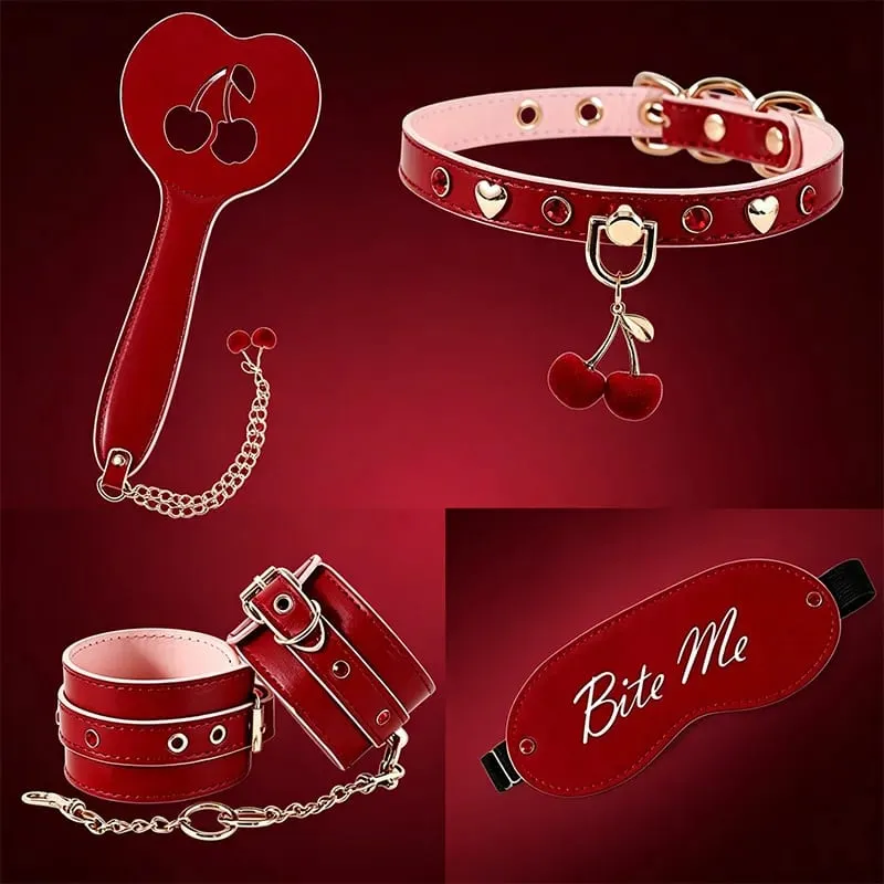 7pcs Sex Toys Set BDSM Bondage Adult Products shaped Mouth Plug Toy Beating Flirting Neck Cover Eyelid Mask Leather Handcuffs